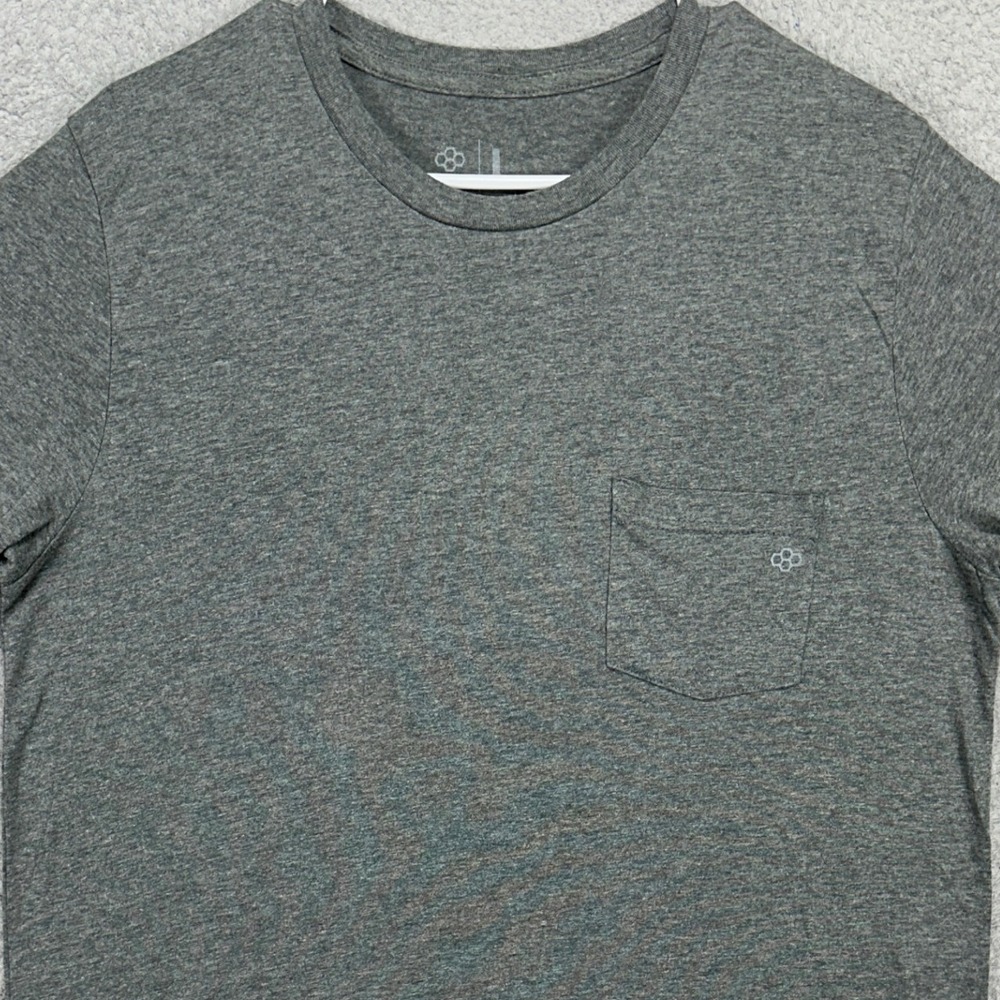 Rudis Mens Wrestling Pocket T-Shirt Large Gray Short Sleeve Tee Crewneck Logo